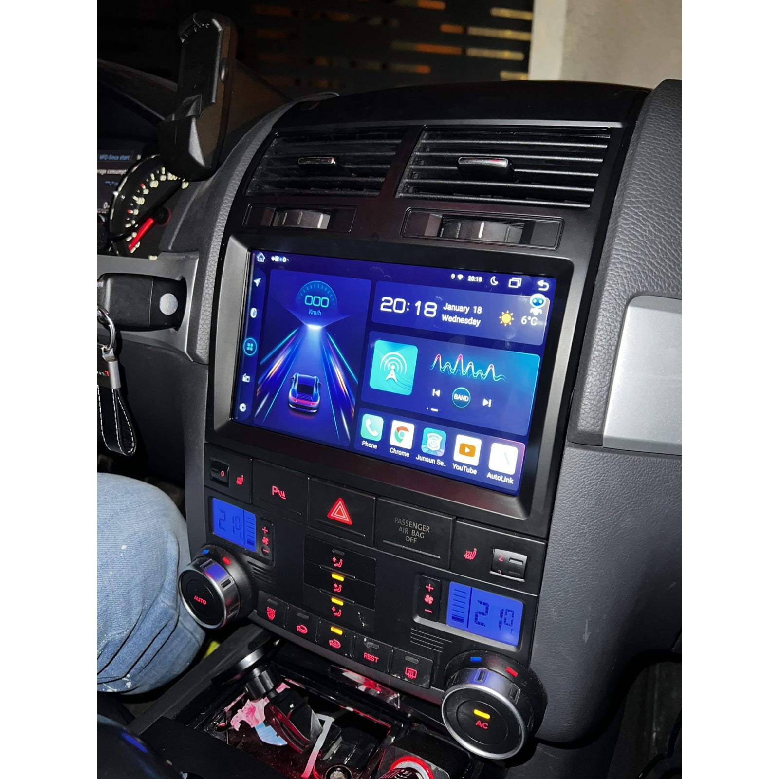 Navigatie vw Touareg 2002-2010, Android 12, 1GB RAM 32GB, google maps, youtube, waze, wifi, bluetooth
