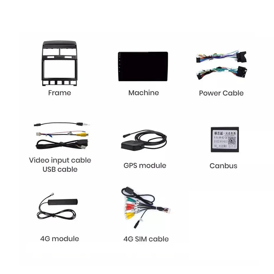 Navigatie Volkswagen Touareg (2002-2010), Android, Ecran 9 inch, 4GB RAM 64GB, 8-core