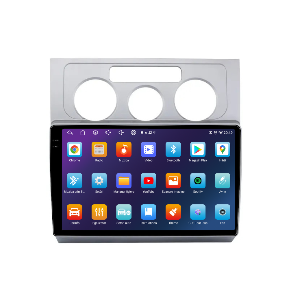 Navigatie VW Touran (2003-2010), Android, Ecran 10 inch, 6GB RAM 128GB