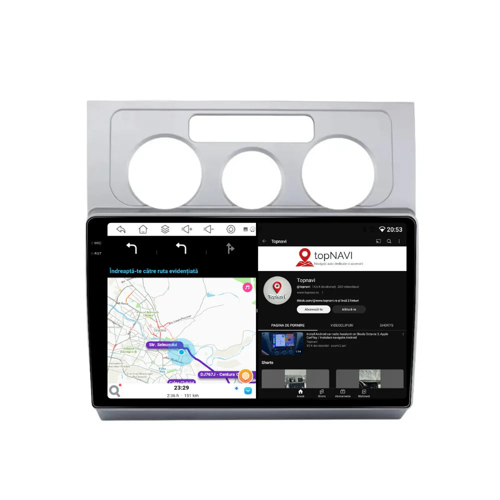 Navigatie VW Touran (2003-2010), Android, Ecran 10 inch, 6GB RAM 128GB