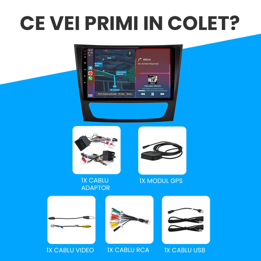 Navigație Mercedes E-Class w211 (2002-2009), Android.