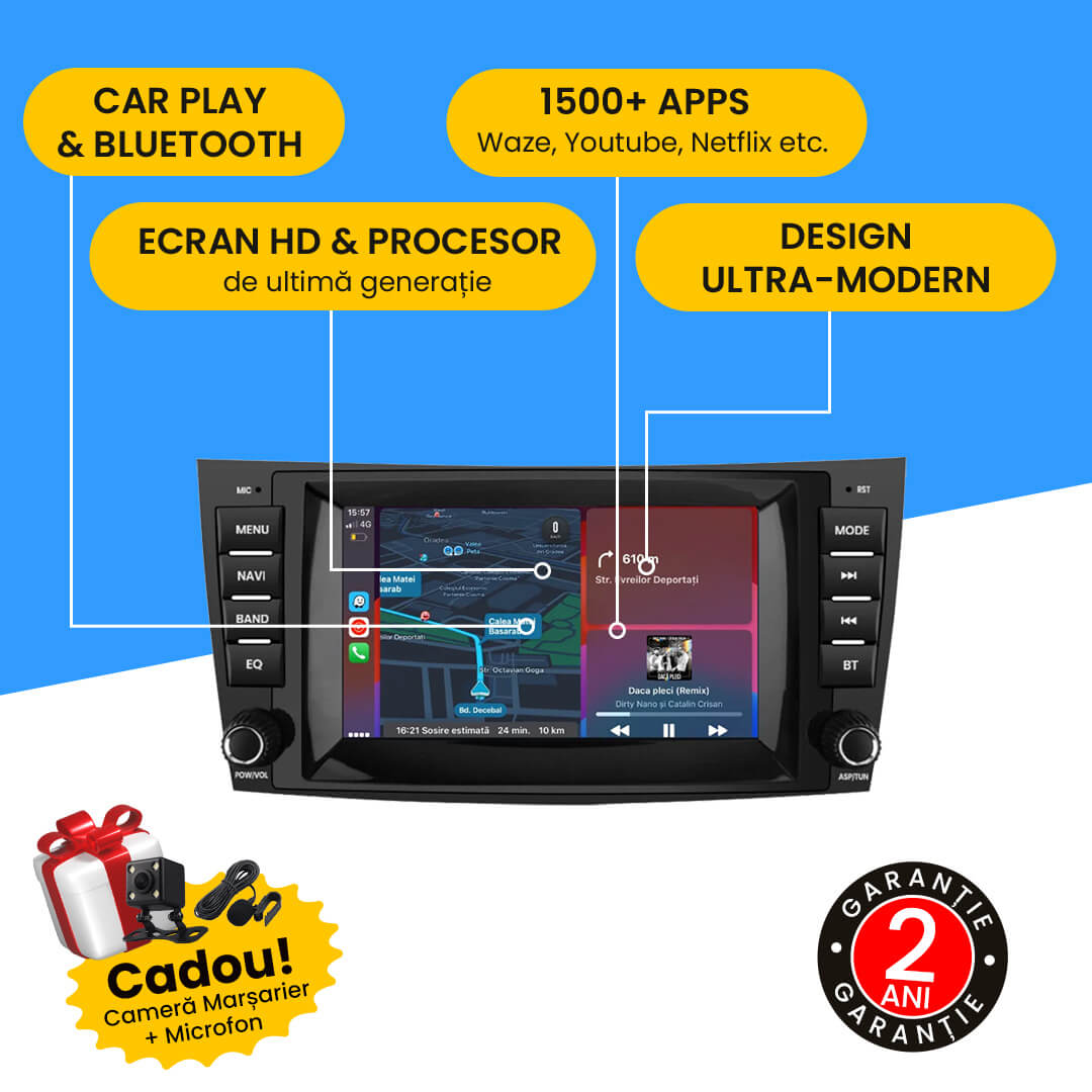 Navigatie Mercedes E-class w211 (2003-2009), Android.