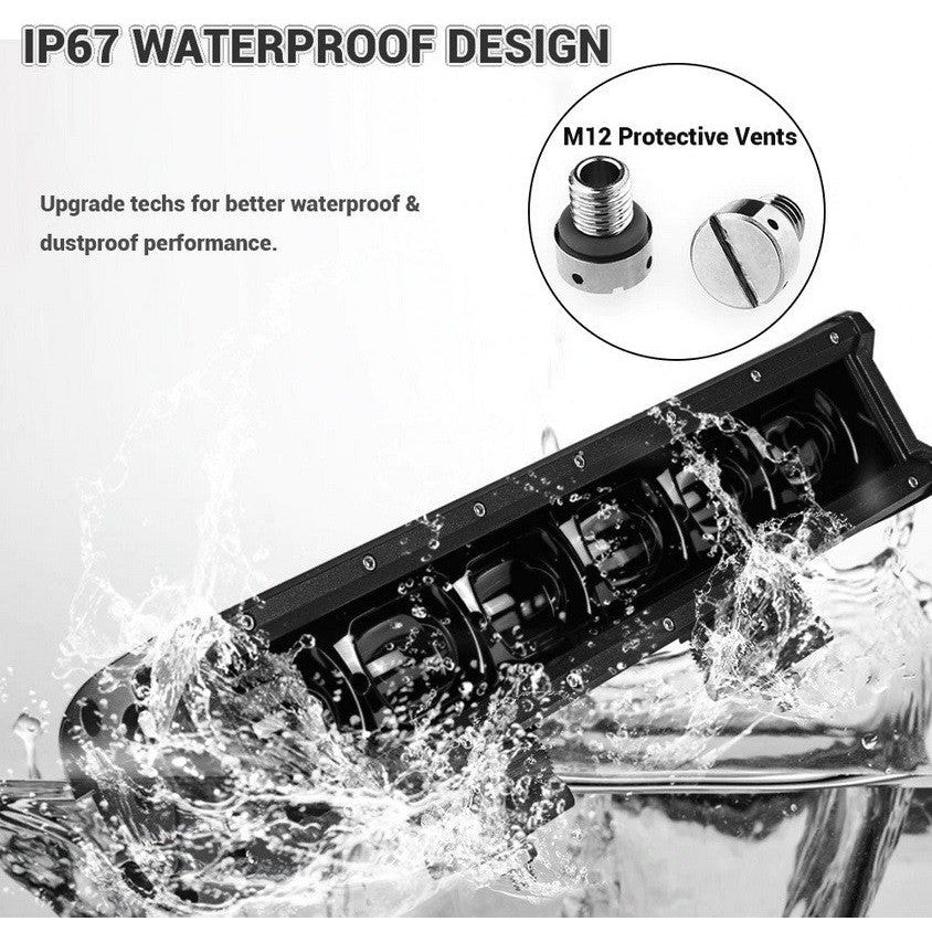 Proiector Ledbar Offroad 240W 6D 12V-24V, 25920 Lumeni, 132.2 cm