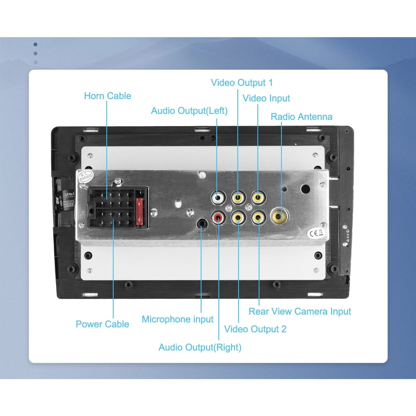Radio Mp5 player 1DIN, ecran 9 inch, bluetooth, carplay / android auto