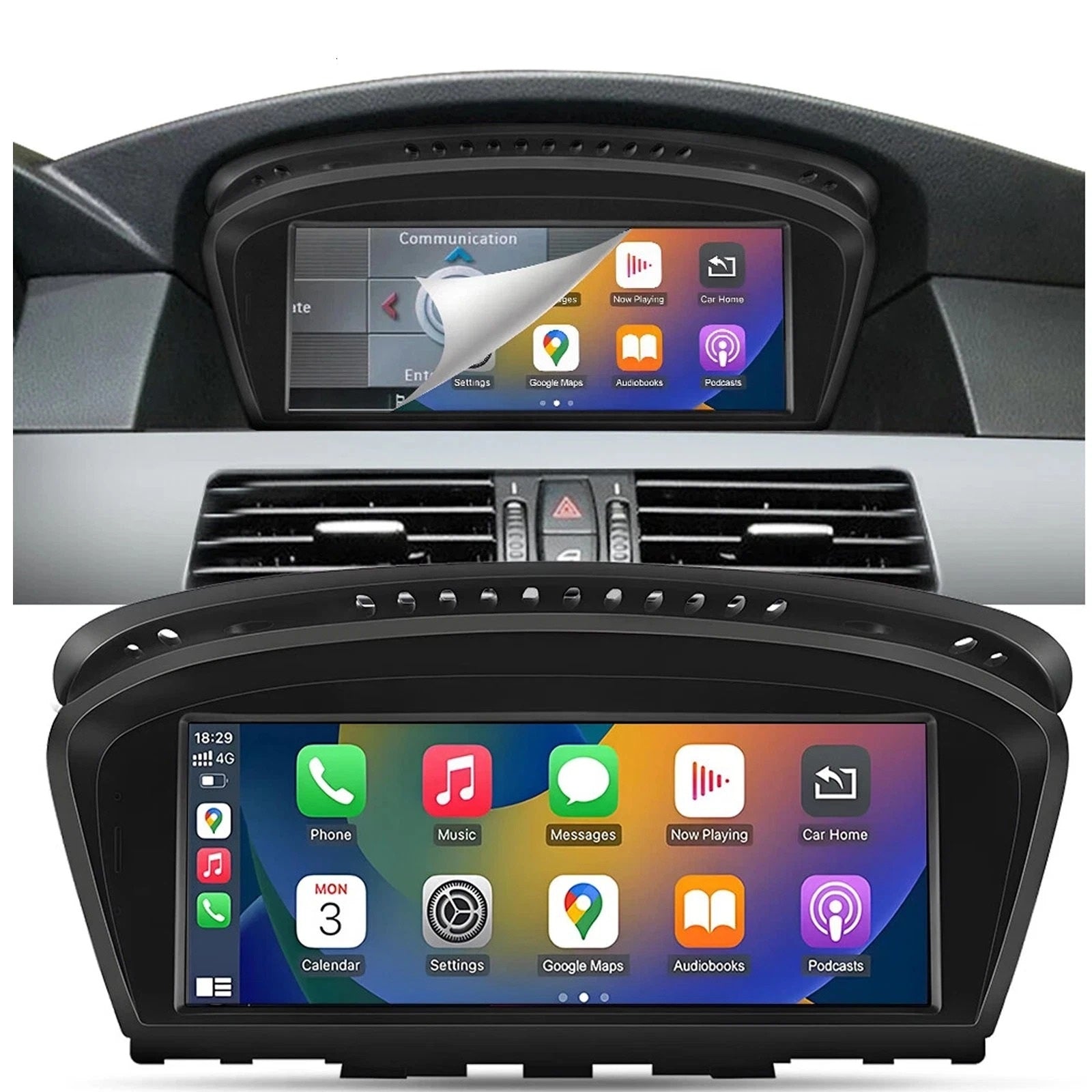 Navigatie BMW Seria 3 E90 E91 E92 E93 (2004-2012), Ecran 8.8 inch, Carplay / Android Auto