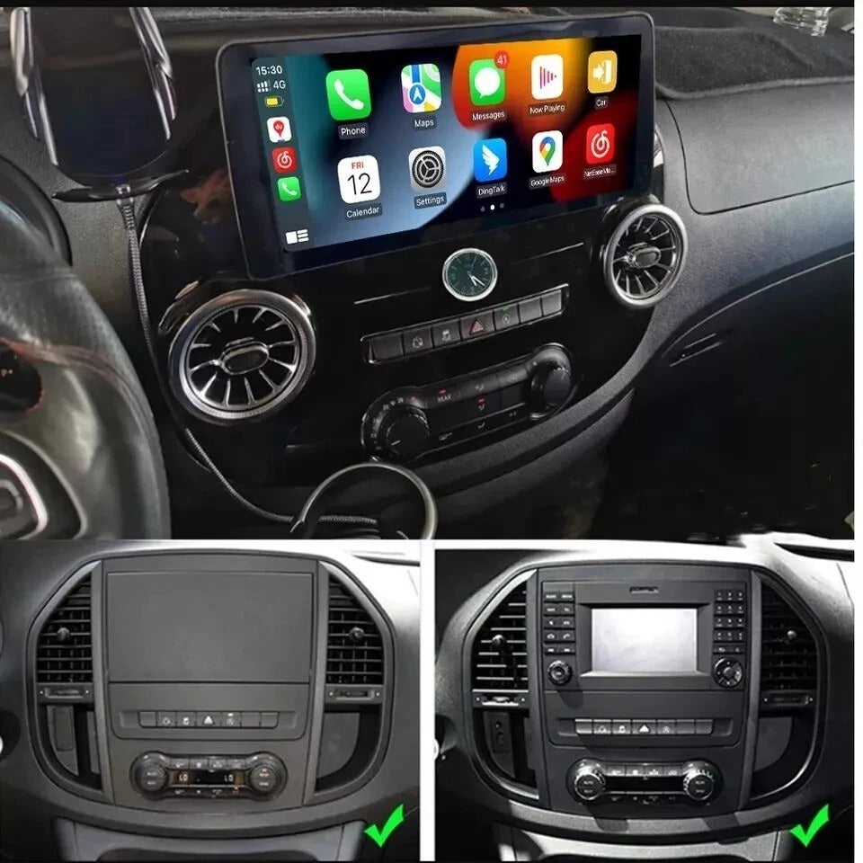 Navigatie Mercedes Vito w447 (2014-2021), Ecran 12.3", Carplay / Android Auto
