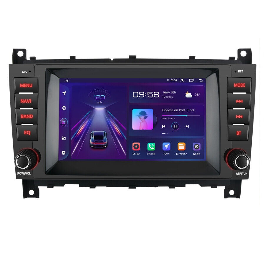 Navigatie C-class w203 (2004-20007), Android, Ecran 7 inch, 4GB RAM 64GB, 8core