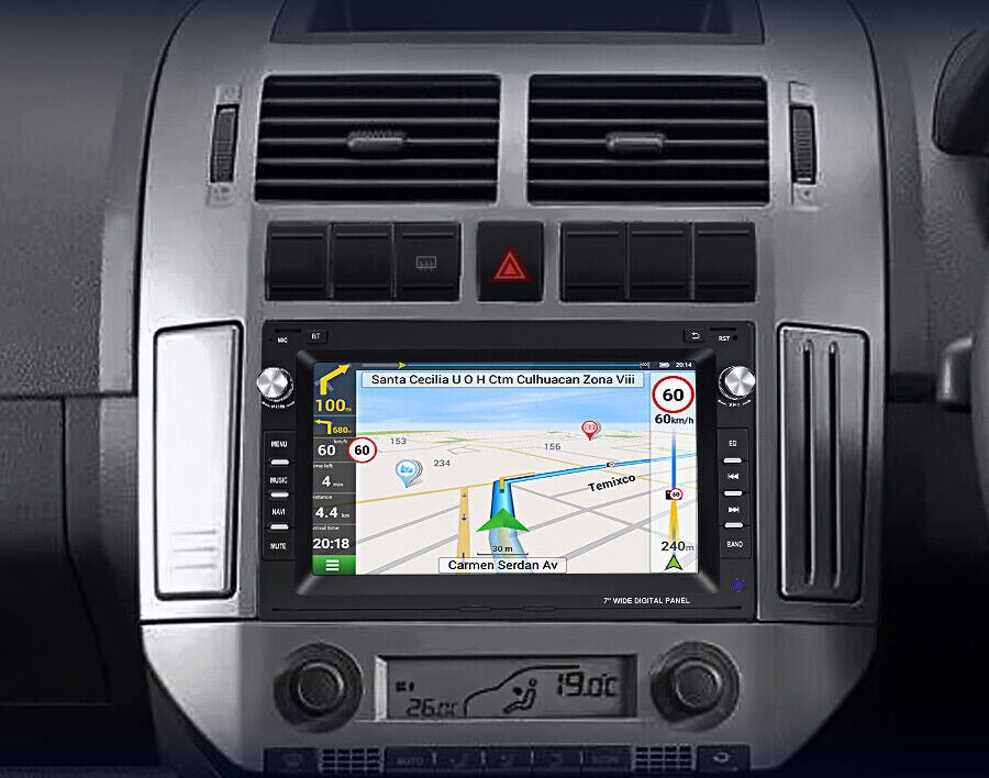 Navigatie Volkswagen Golf 4,Passat B5, Transporter T5, Polo, Skoda, 7", carplay / android auto