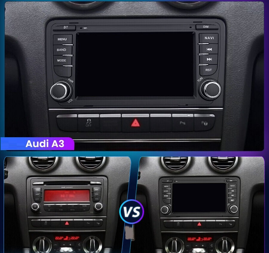 Navigatie audi A3 (2003-2013), android 12, 2GB RAM 64GB
