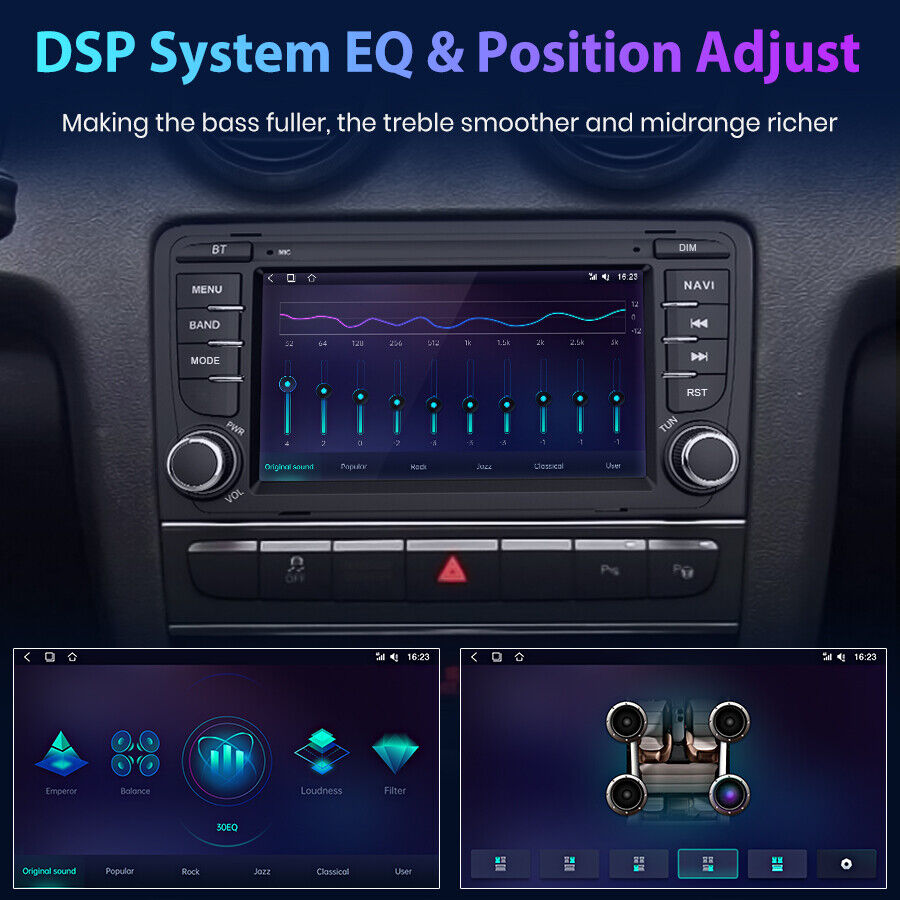 Navigatie audi A3 (2003-2013), android 12, 2GB RAM 64GB