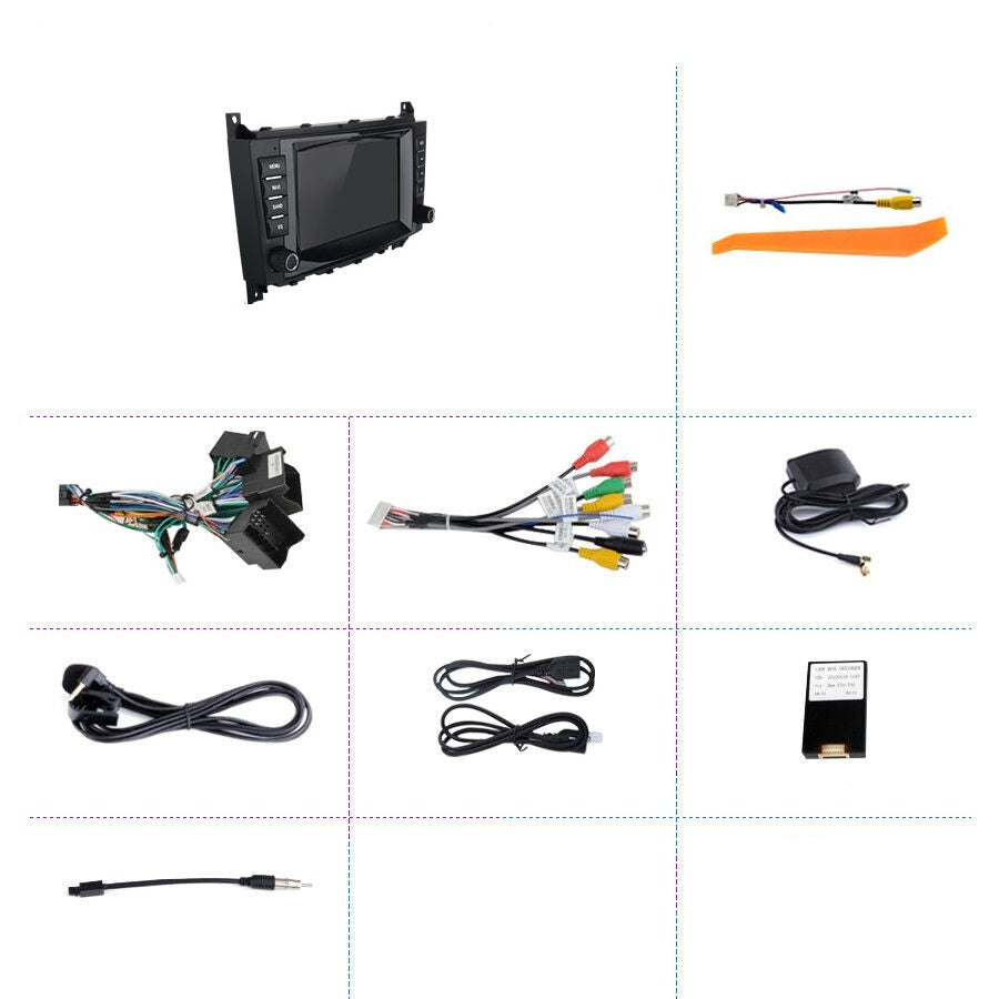 Navigatie C-class w203 (2004-20007), Android, Ecran 7 inch, 4GB RAM 64GB, 8core