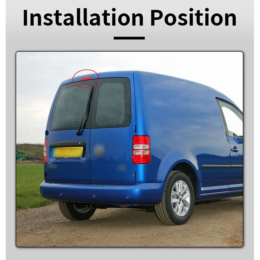 Camera marsarier VW Caddy, Montaj lampa frana, 170 grade