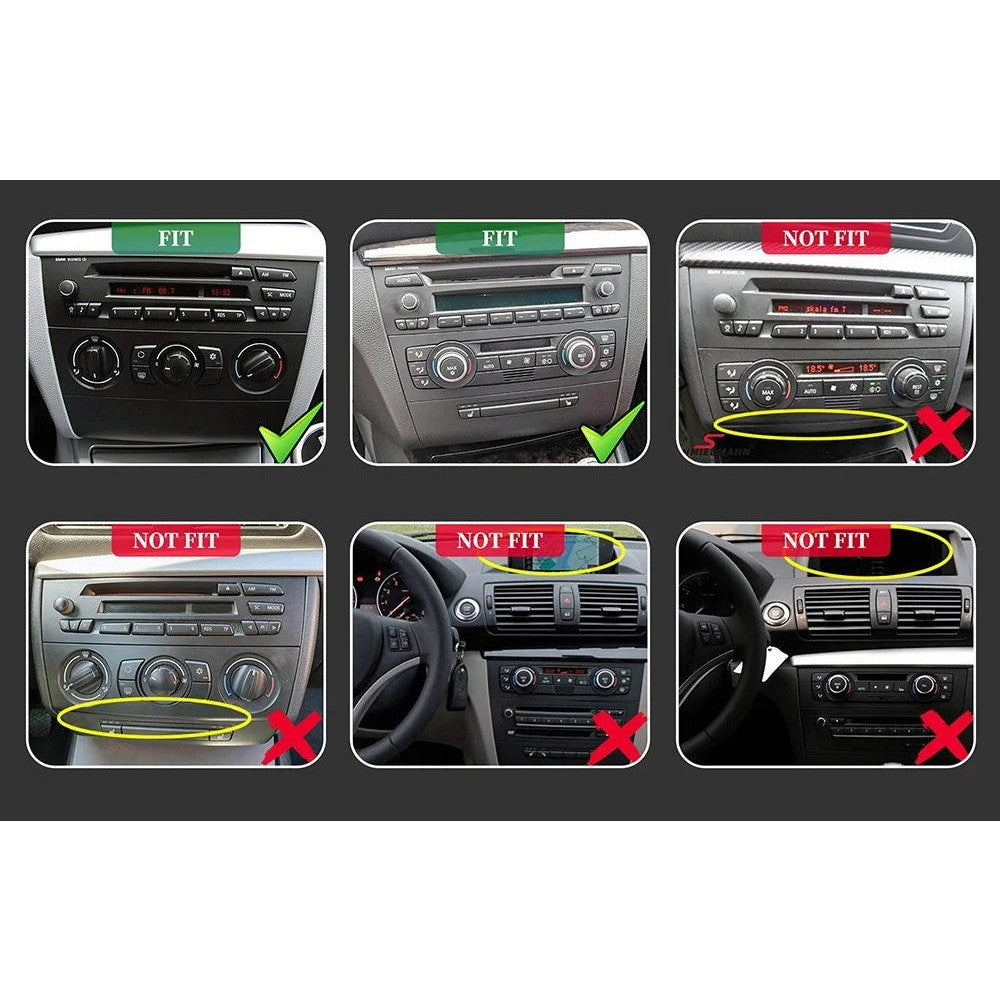 Navigatie Bmw Seria 1 E87 / E88 (2004-2011), Android, Ecran 9 inch 2K, 12GB RAM 256GB, 8-core