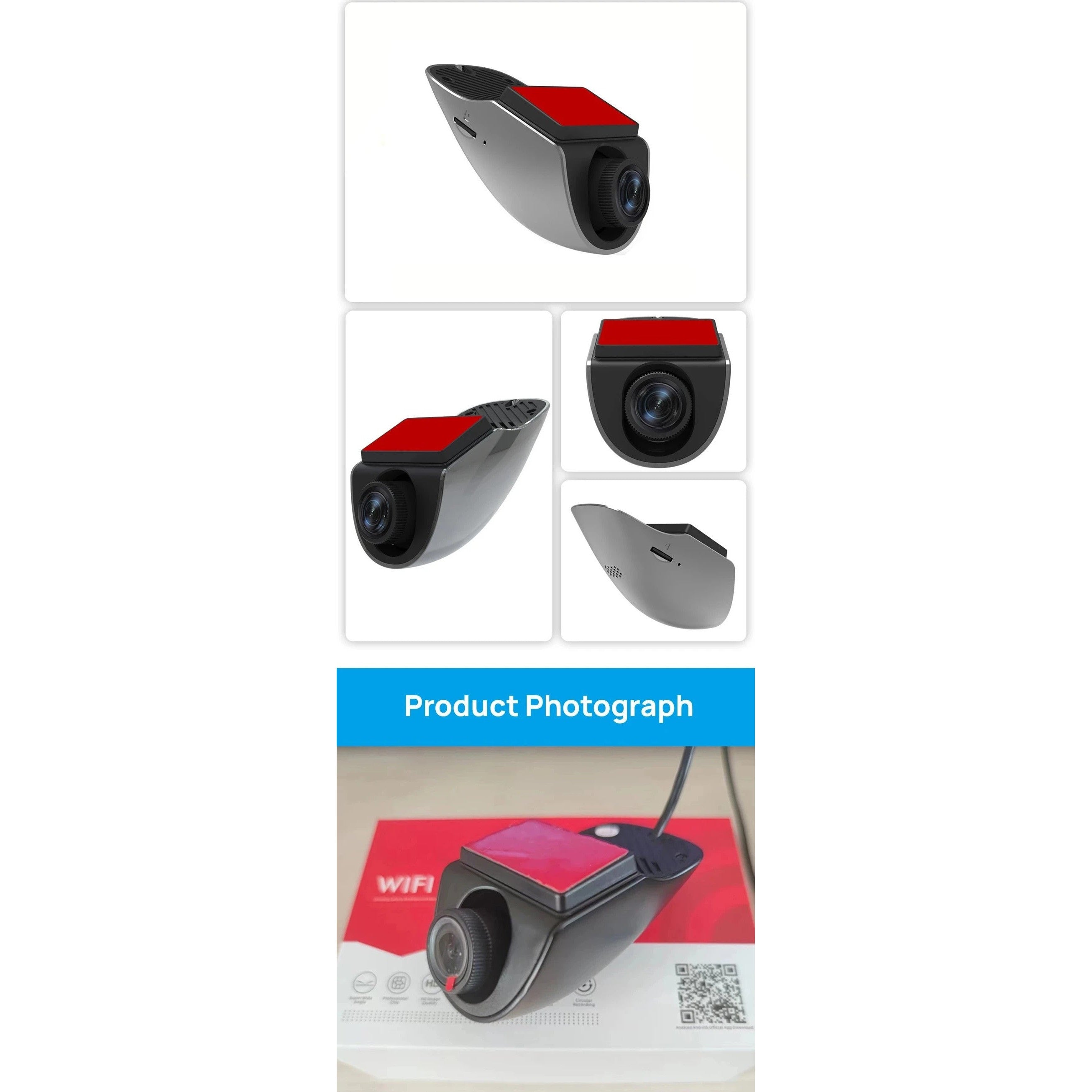 Camera auto 2K, viziune nocturna, DVR trafic