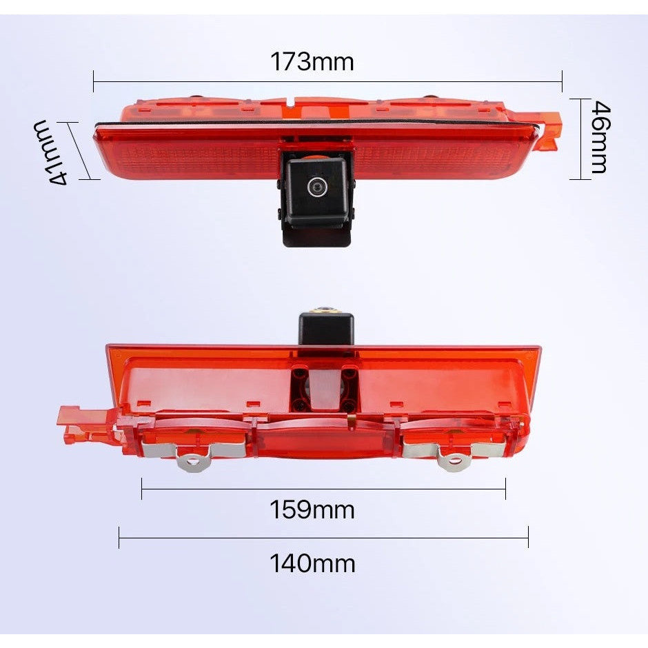Camera marsarier VW Caddy, Montaj lampa frana, 170 grade