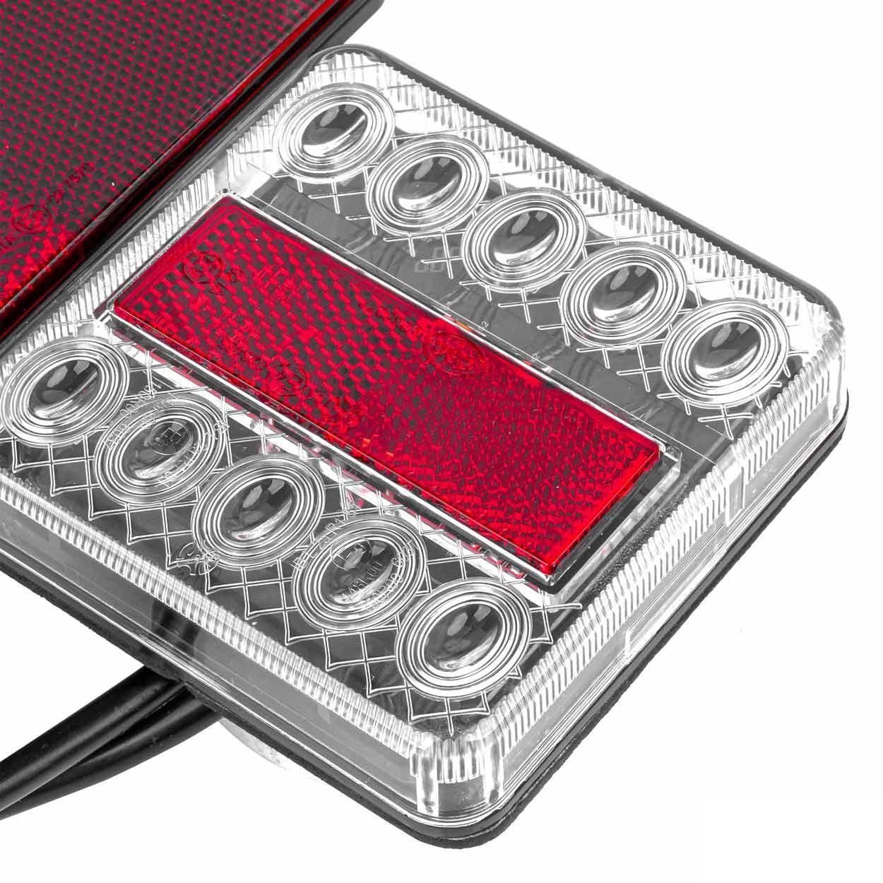 Set stopuri lampa spate trailer / remorca cu prindere magnetica si triunghi