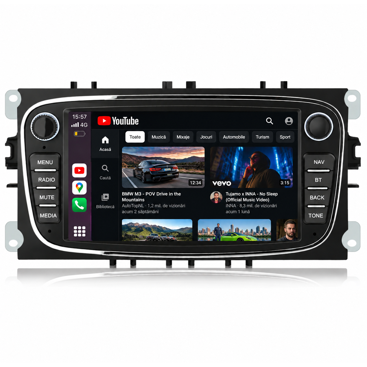Navigatie Ford Focus / Kuga / Mondeo , Android, Ecran 7", Carplay / Android auto