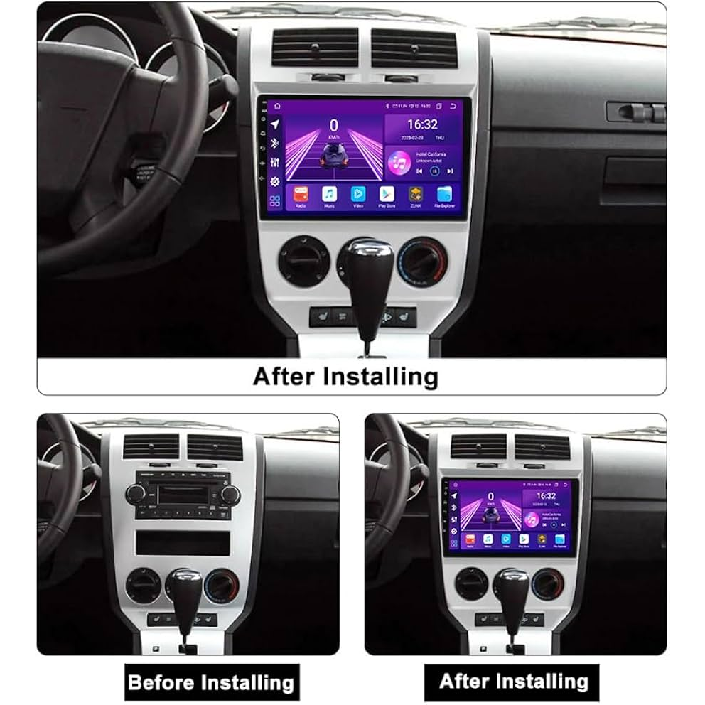 Navigatie Dodge Caliber (2006-2010), Ecran 9 inch, Carplay / Android auto, Youtube, Waze