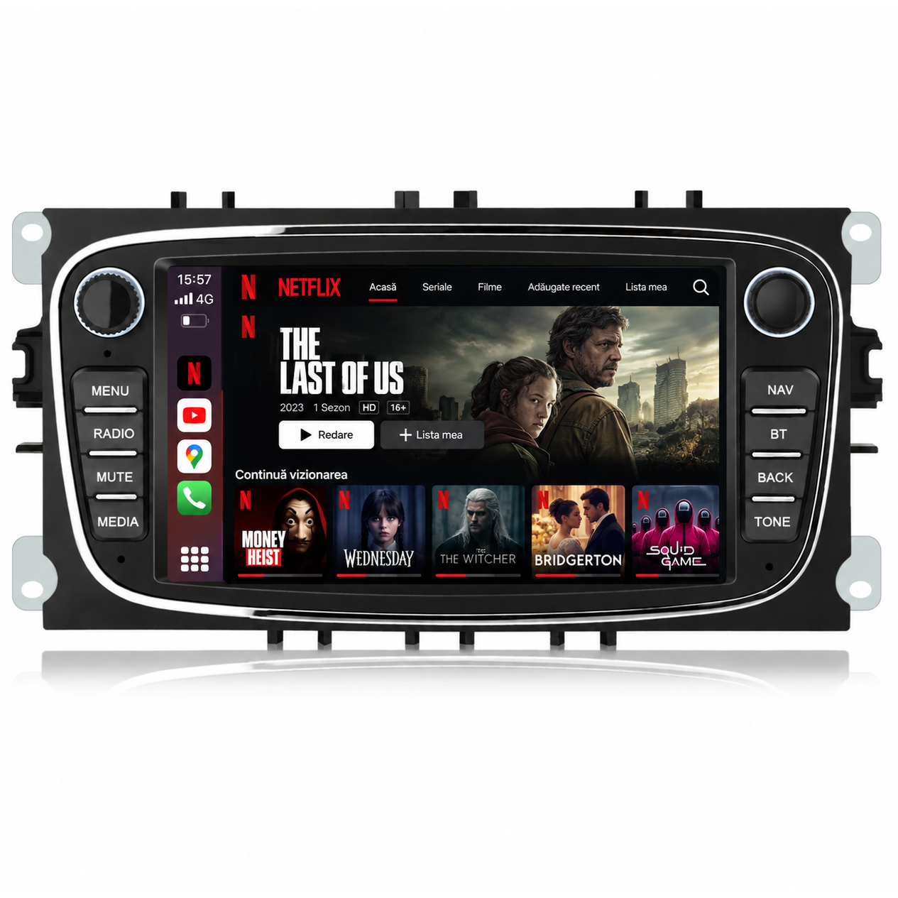 Navigatie Ford Focus / Kuga / Mondeo , Android, Ecran 7", Carplay / Android auto