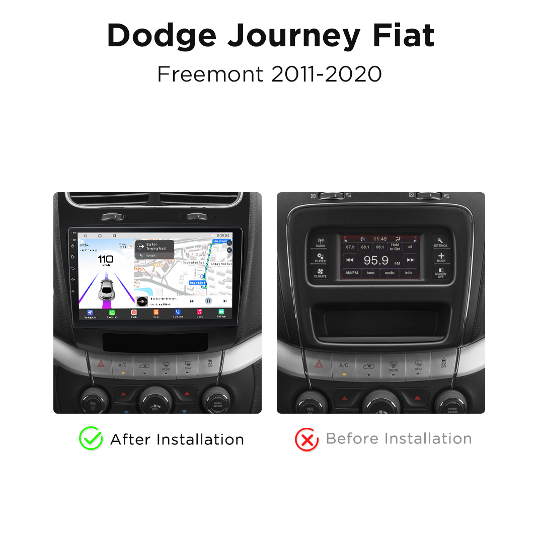 Navigatie Fiat Freemont (2012-2020), Ecran 9 inch, Carplay / Android auto, Youtube, Waze