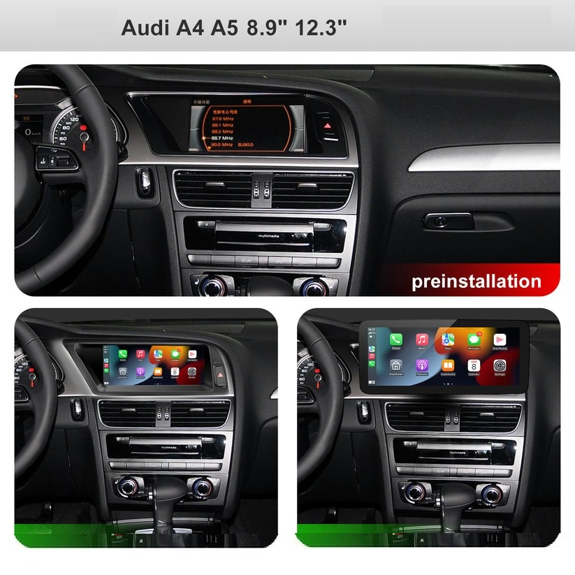 Navigatie Audi A4 / A5 B8 2008-2016, Android, Carplay, Bluetooth, Youtube, Waze