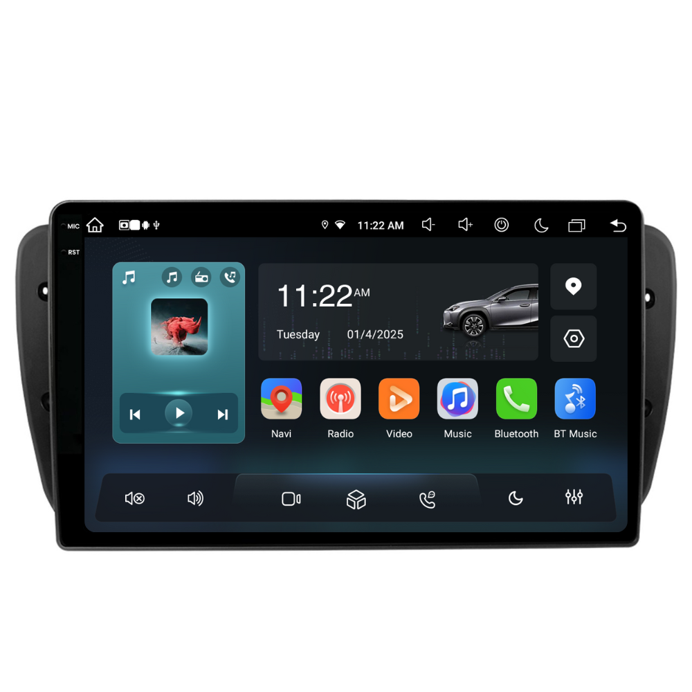 Navigatie Seat Ibiza 6J (2009-2013), Android, Ecran 9", Carplay / Android auto