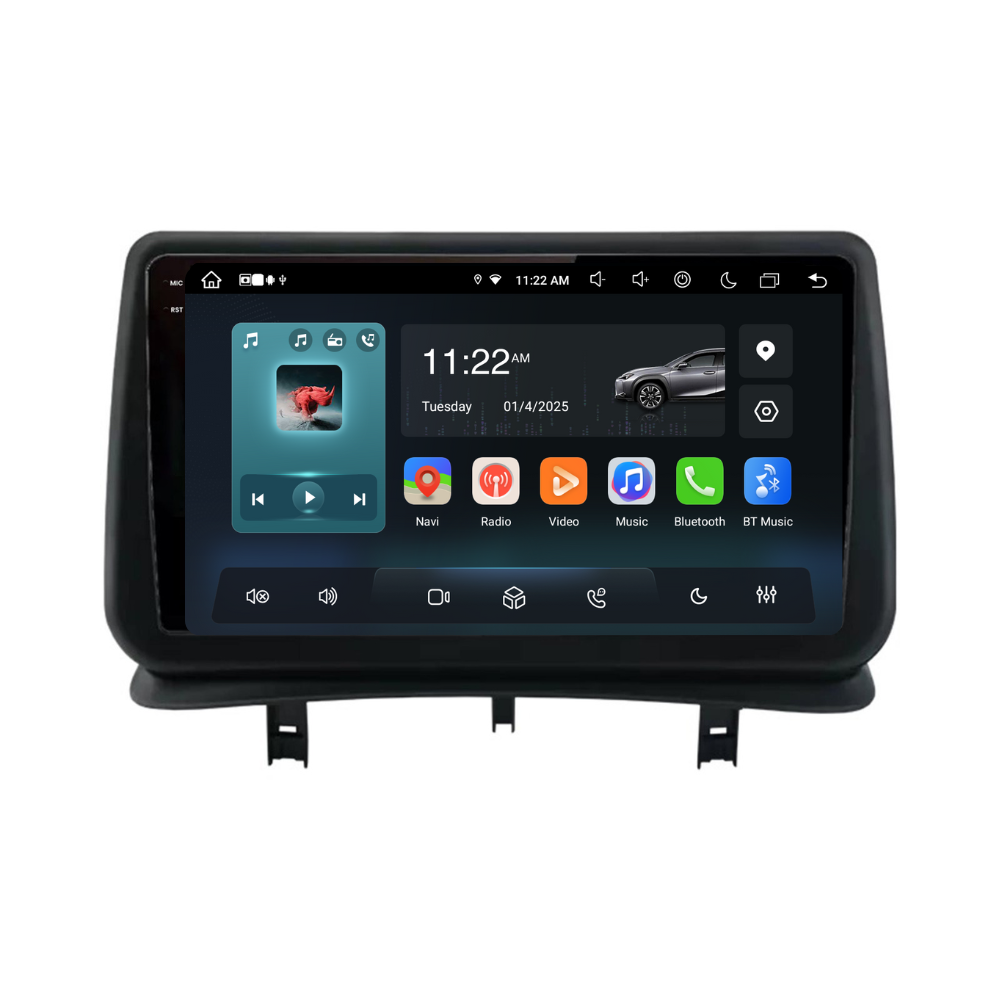 Navigatie Renault Clio 3 (2005-2014), Ecran 9", Carplay / Android Auto