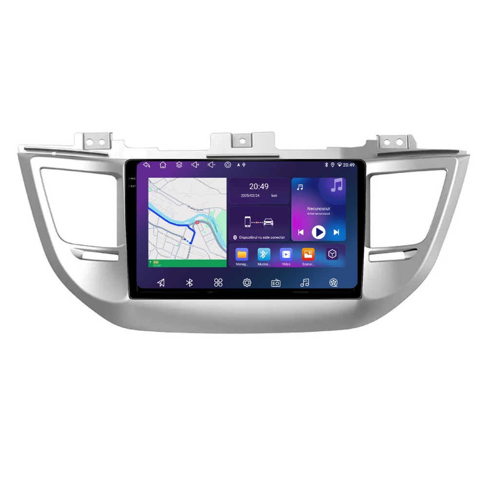 Navigatie Hyundai IX35 (2015-2018), Ecran 9 inch, Carplay Android Auto, Youtube, Waze