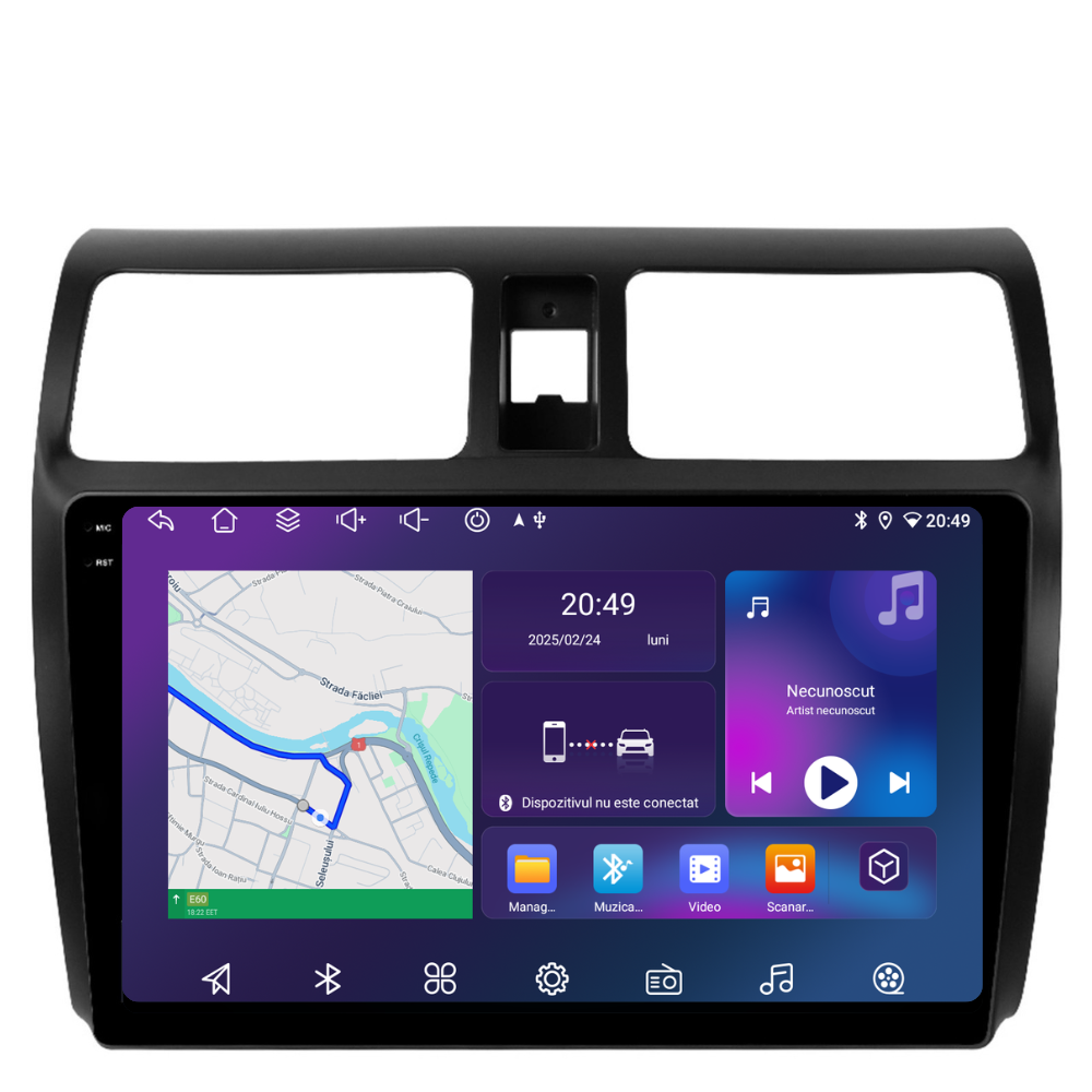 Navigatie Suzuki Swift (2003-2010), Android, Ecran 10", Carplay / Android auto