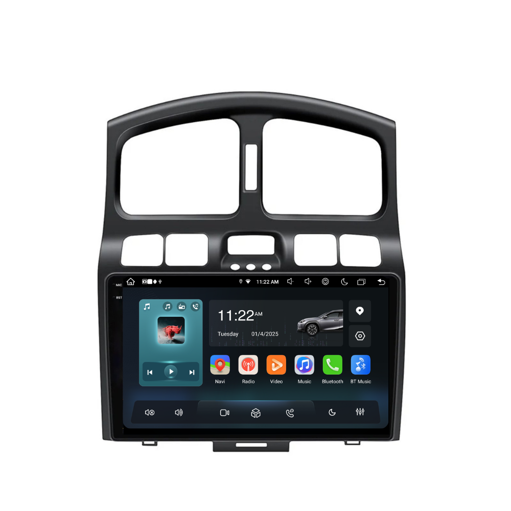 Navigatie Hyundai Santa Fe (2000-2006), Ecran 9", Carplay / Android Auto