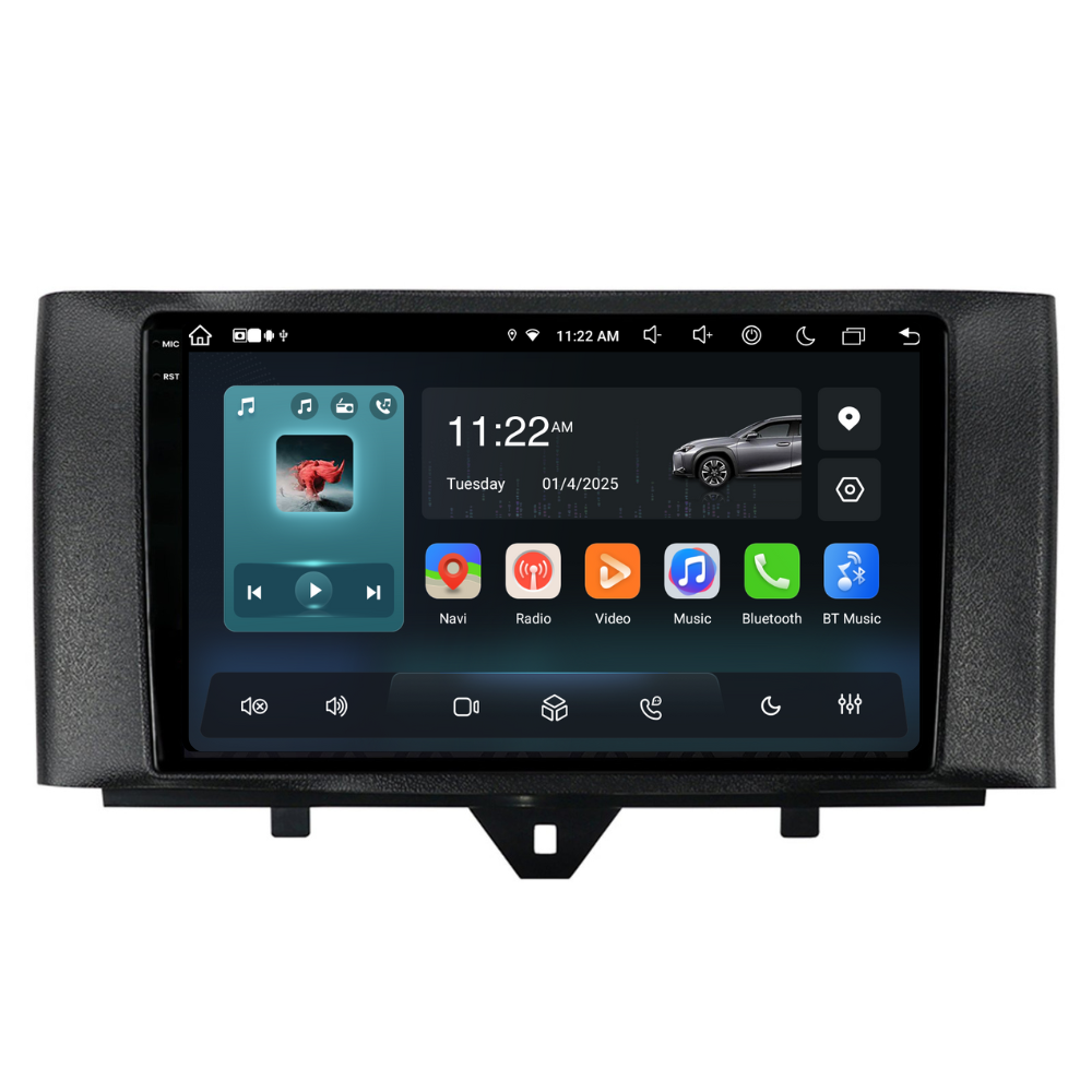 Navigatie Smart For Two / For Four (2010-2015), Android, Ecran 9", Carplay / Android auto