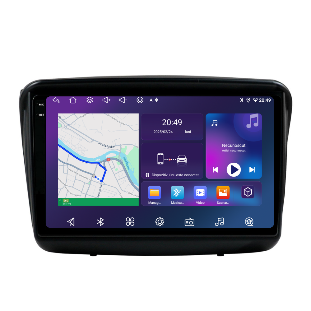 Navigatie Mitsubishi Pajero Sport (2006-2013), Ecran 9 inch, Carplay / Android auto, Youtube, Waze