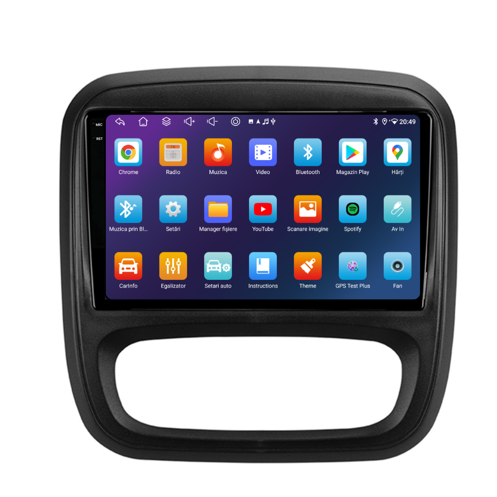 Navigatie Opel Vivaro (2014-2018), Android, Ecran 9", Carplay / Android auto