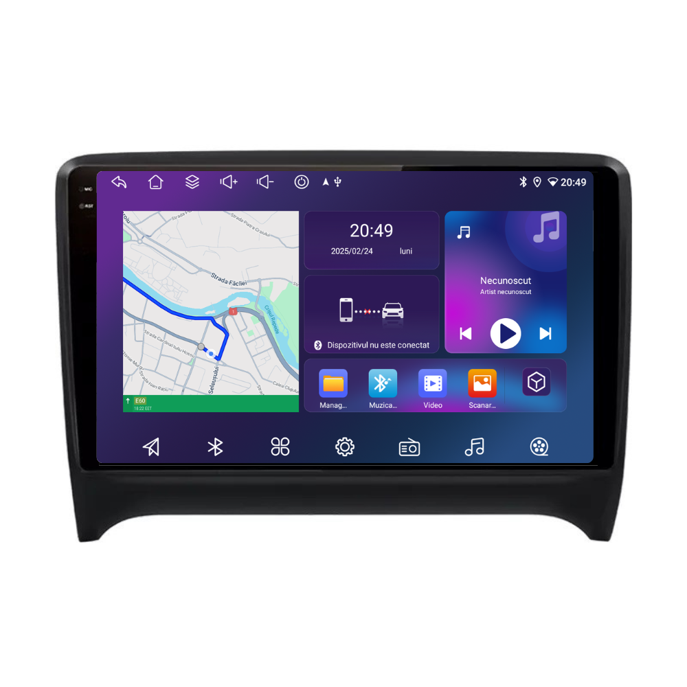Navigatie Audi TT (2006-2014) Android, 9", Carplay / Android Auto