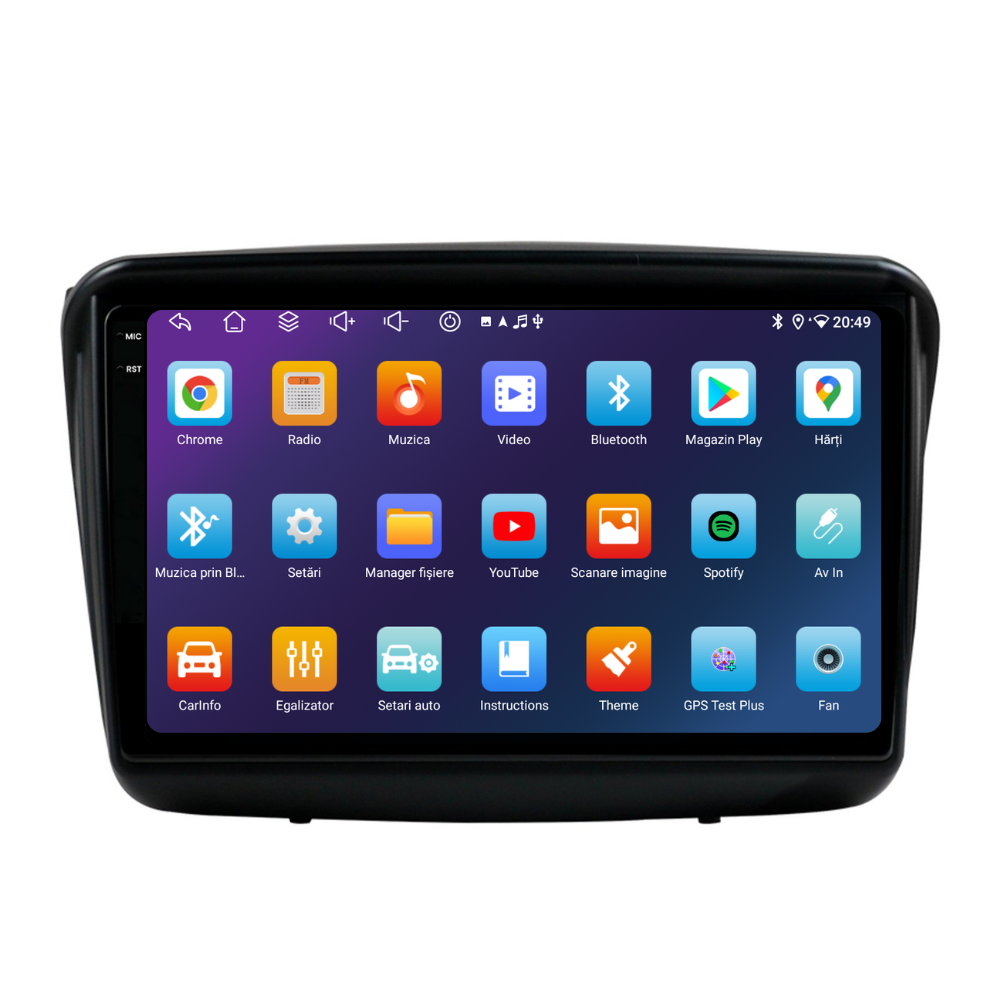 Navigatie Mitsubishi Pajero Sport (2006-2013), Ecran 9 inch, Carplay / Android auto, Youtube, Waze