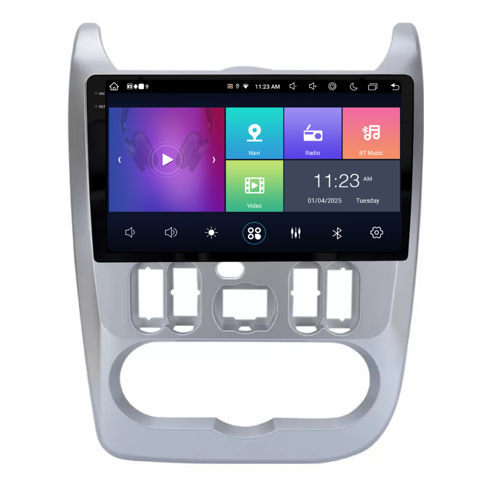 Navigatie Dacia Logan 1 (2008-2013), Duster (2010-2013) Android, Ecran 9", Carplay / Android auto