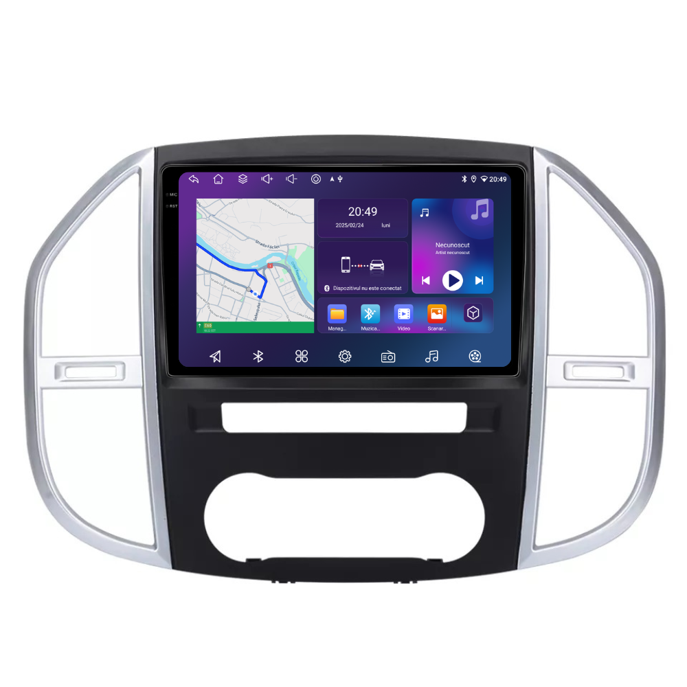 Navigatie Mercedes Vito W447 (2014 - 2021), Android, Ecran 10", Carplay / Android Auto