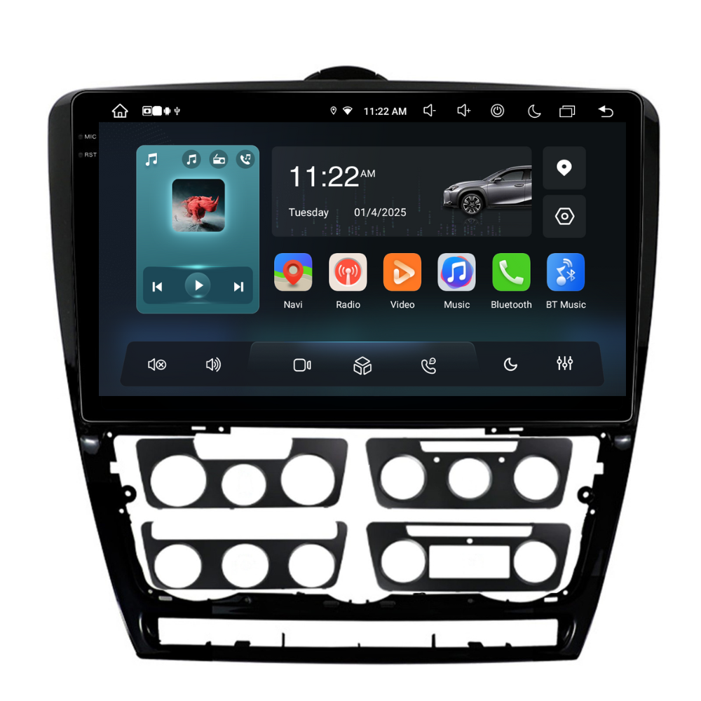 Navigatie Skoda Octavia 2 (2008-2013), Android, Ecran 10', Carplay / Android auto