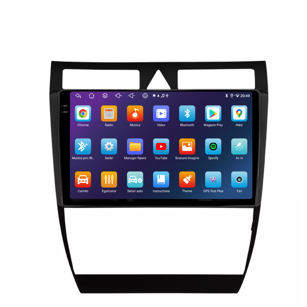 Navigatie Audi A6 C5 (1997-2006), Android, Ecran 9 inch, carplay / android auto