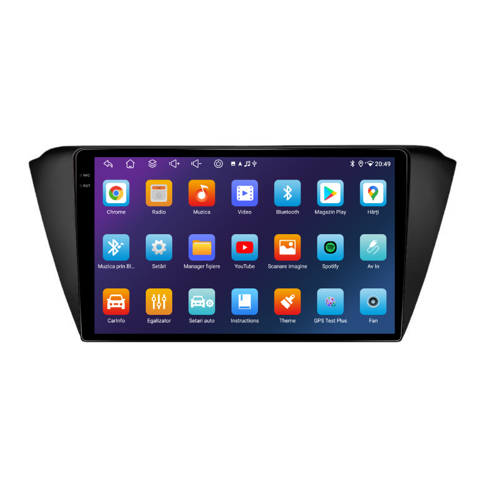 Navigatie Skoda Fabia (2014-2019), Android, Ecran 9", Carplay / Android auto