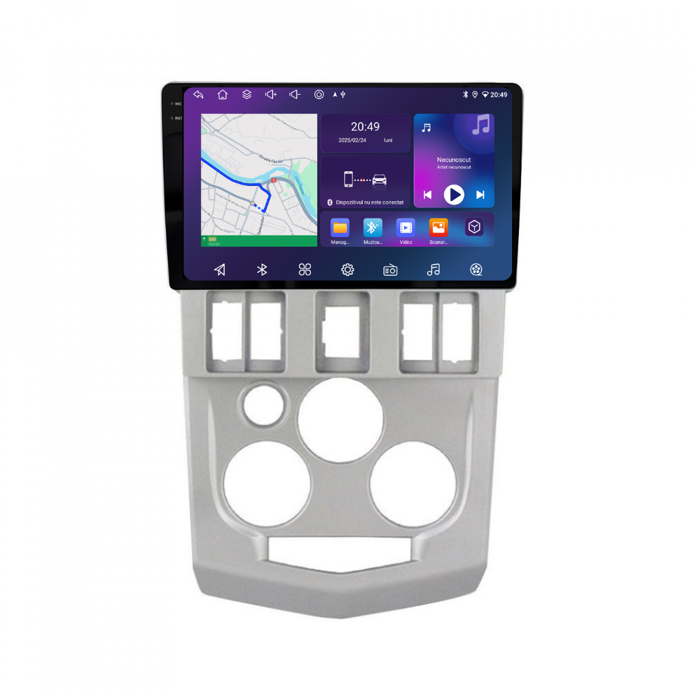 Navigatie Dacia Logan 1 (2004-2008), Android, Ecran 9", Carplay / Android auto