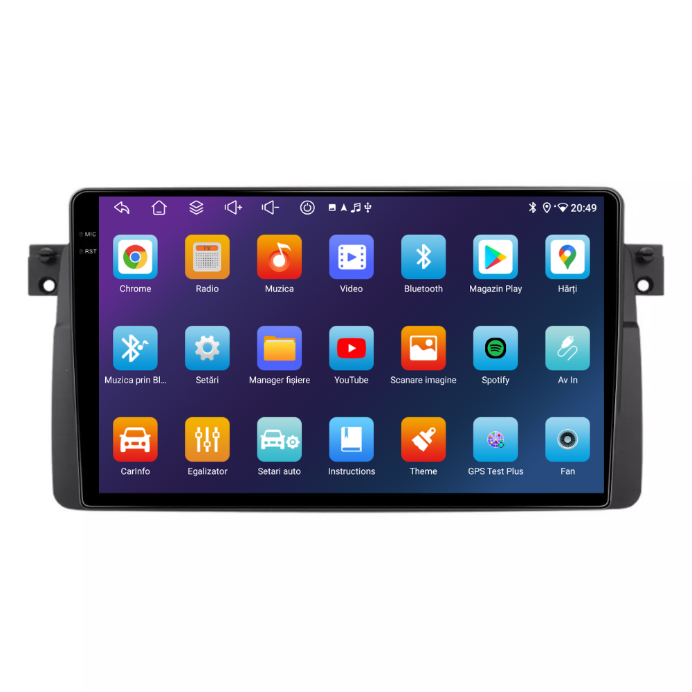 Navigatie BMW E46 (1998-2006), Android, Ecran 9", Carplay / Android Auto