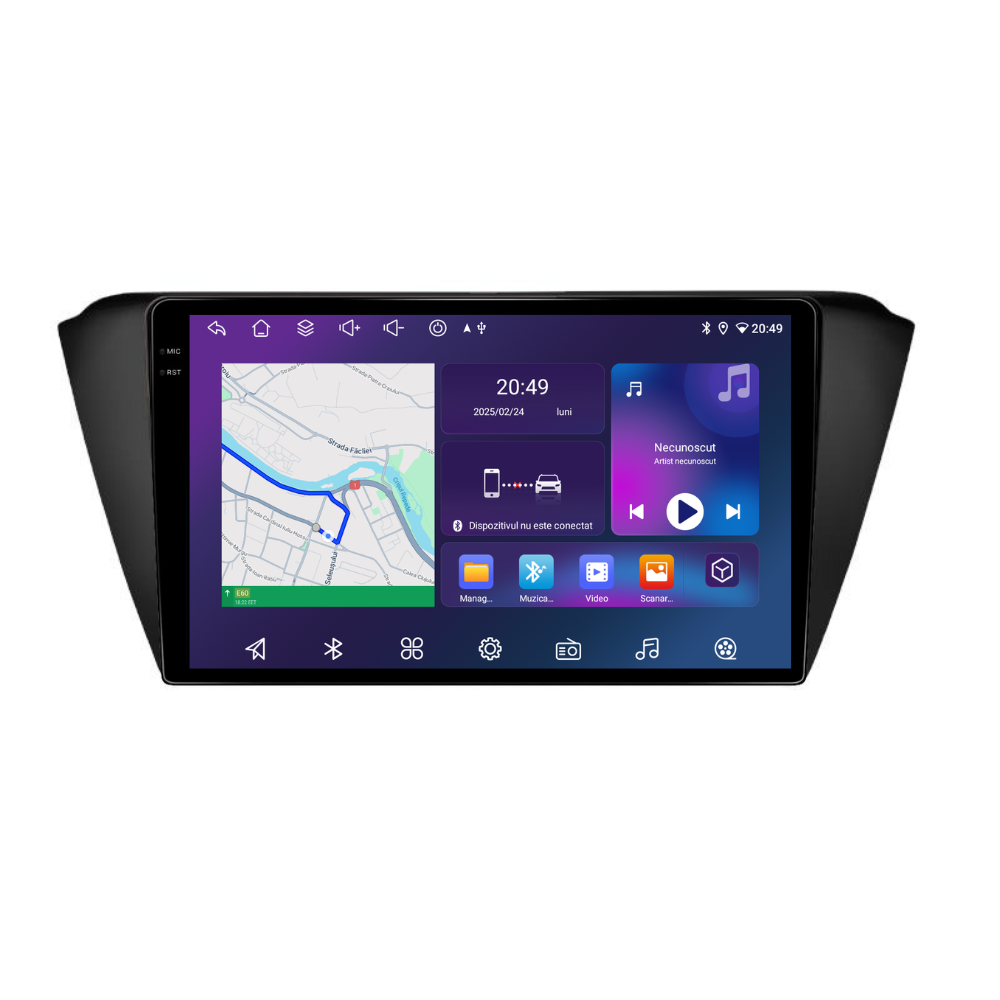 Navigatie Skoda Fabia (2014-2019), Android, Ecran 9", Carplay / Android auto
