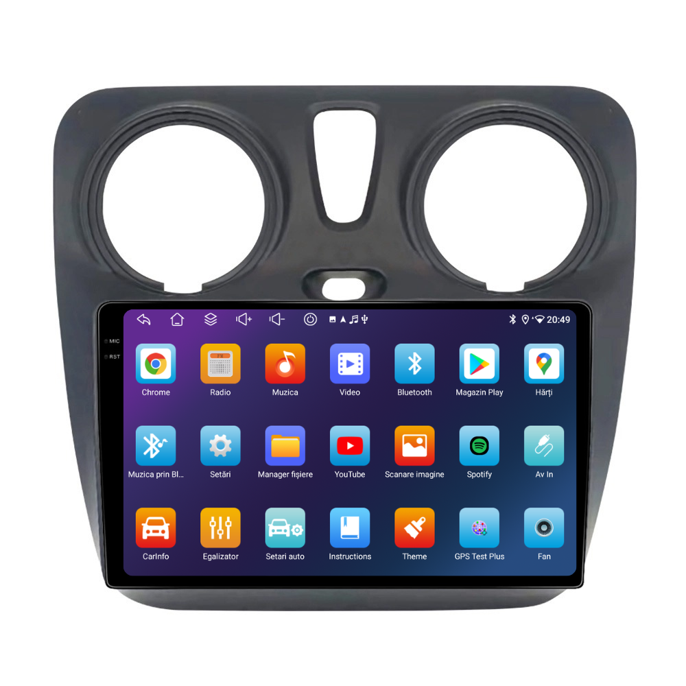 Navigatie Dacia Dokker (2012-2020), Android, Ecran 9", Carplay / Android auto
