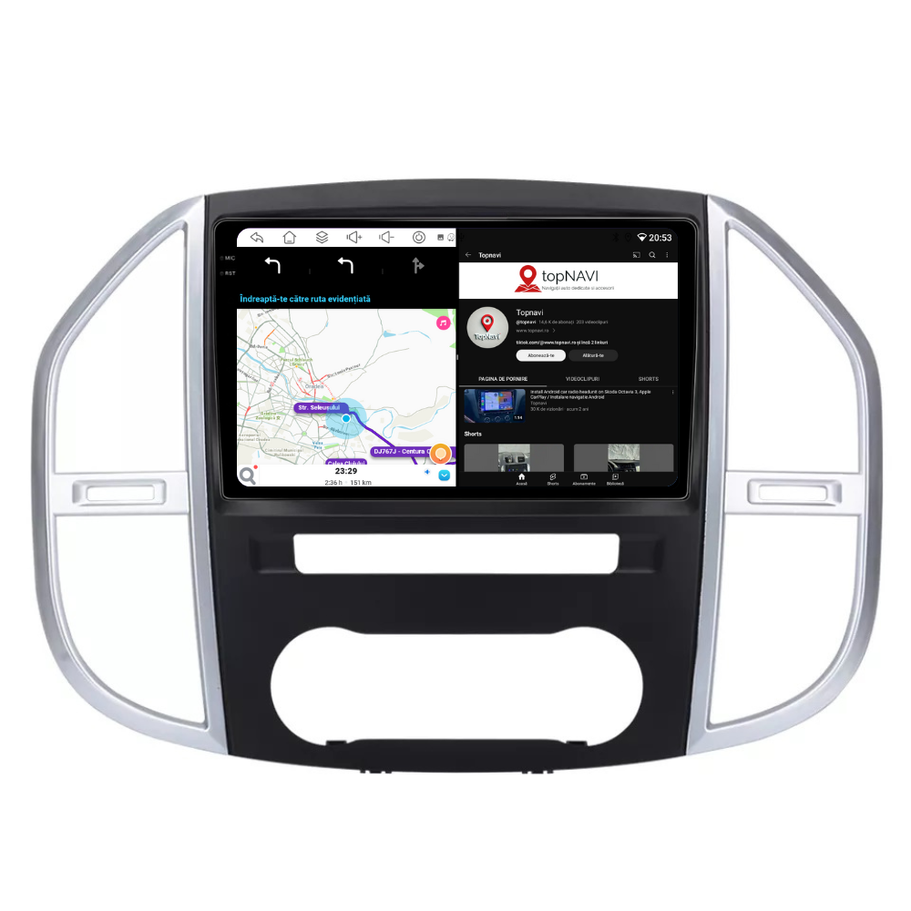 Navigatie Mercedes Vito W447 (2014 - 2021), Android, Ecran 10", Carplay / Android Auto