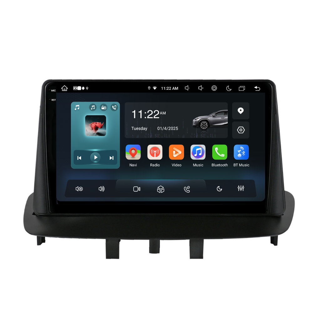 Navigatie Renault Megane 3 / Fluence (2008-2016), Ecran 9", Carplay / Android auto