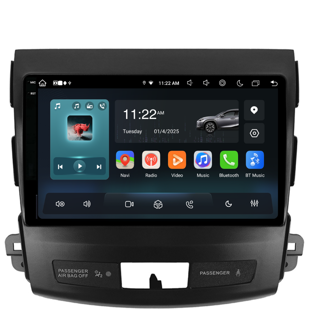 Navigatie Citroen C-Crosser (2007-2012), Ecran 9 inch, Carplay / Android auto, Youtube, Waze