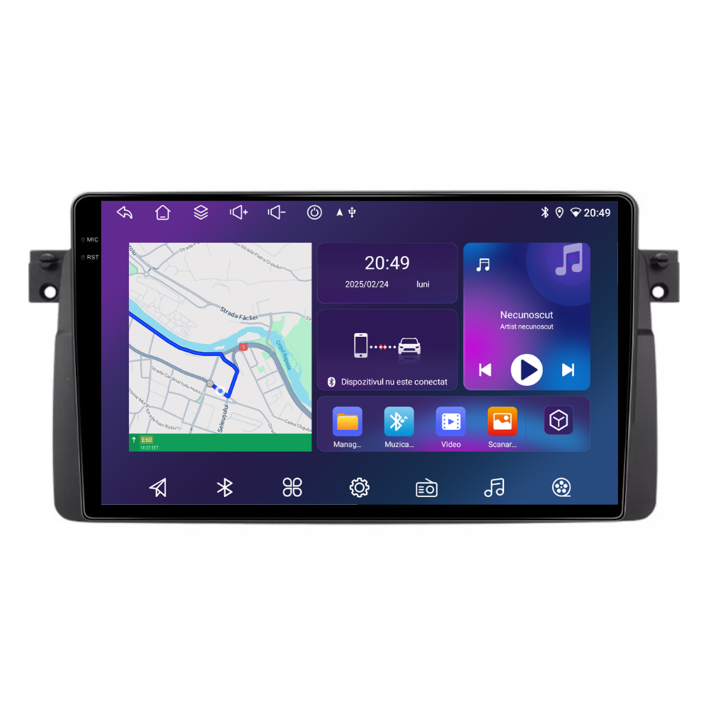 Navigatie BMW E46 (1998-2006), Android, Ecran 9", Carplay / Android Auto