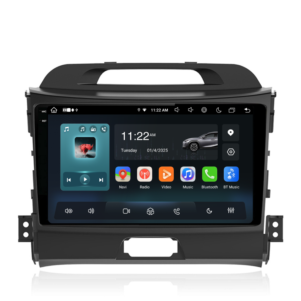 Navigatie Kia Sportage (2010-2016), Ecran 9 inch, Carplay / Android Auto, Youtube, Waze
