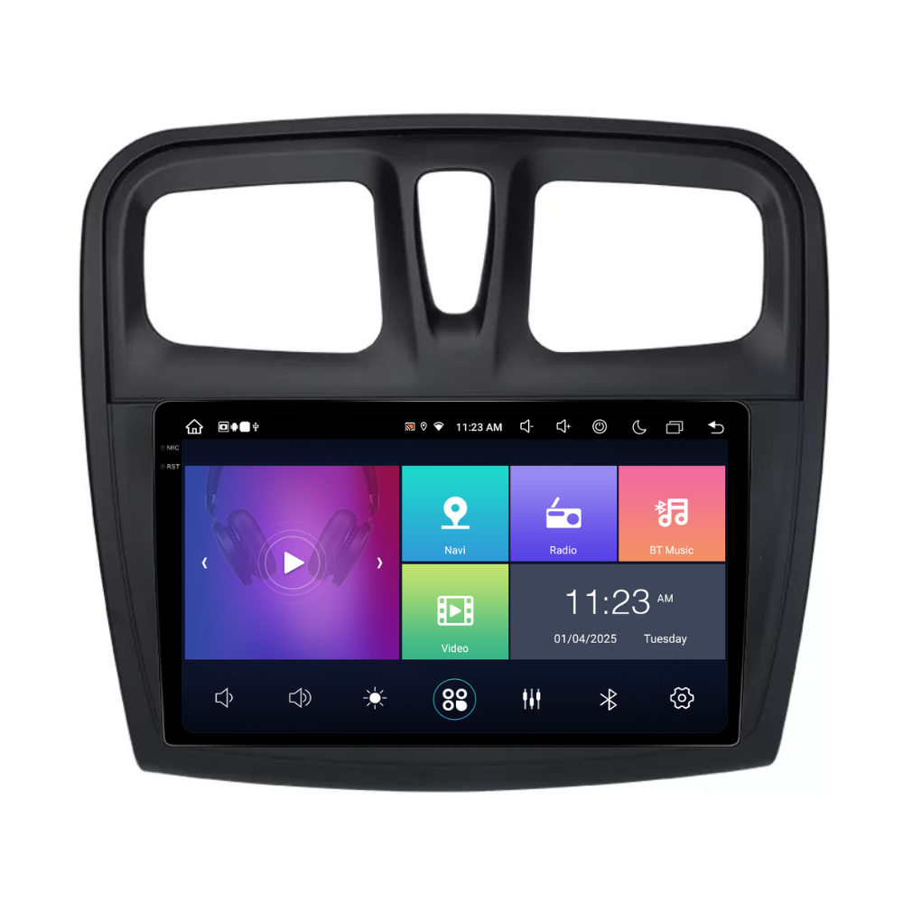 Navigatie Dacia Logan / Sandero 2 (2012-2019) Android, Ecran 9", Carplay / Android auto, model prestige